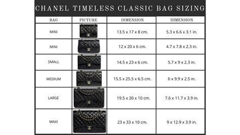 chanel size chart clothing